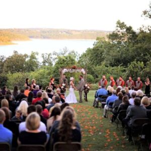 Fall Norfork Lake wedding