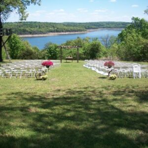 Spring lake wedding ceremony